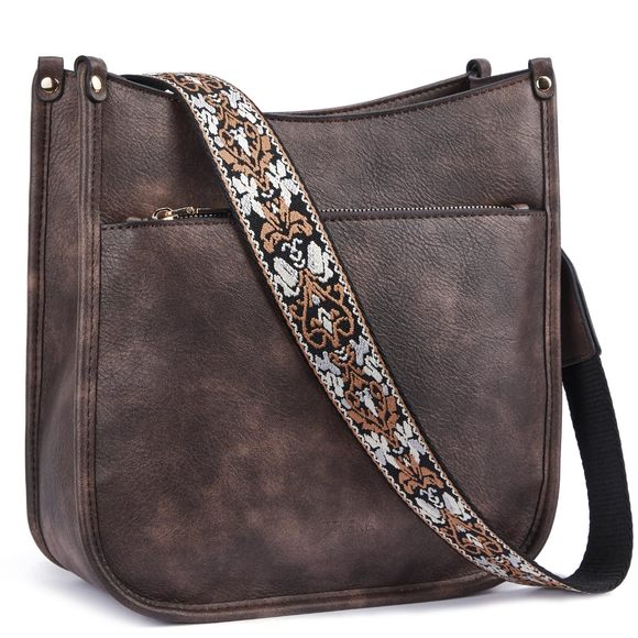 Crossbody Purses Trendy Vegan Leather Purses Bucket Hobo Bags C :D - Picture 1 of 8
